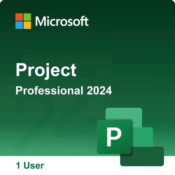Software Various Programs Microsoft Project Professional 2024