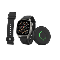 Smartwatch τελευταίας γενιάς με premium λουράκι και ασύρματο φορτιστή – κορυφαία wearables και αξεσουάρ Techbox