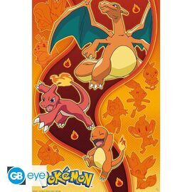 POKEMON - Poster Maxi 91.5x61 - Fire Type / Fan Shop and Merchandise |  Techbox