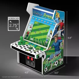 MY ARCADE, MICRO PLAYER 6.75 ALL-STAR ARENA COLLECTIBLE RETRO (307 GAMES IN 1), WHITE / Video Games and Consoles |  Techbox