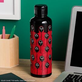 Squid Game Metal Water Bottle / Fan Shop and Merchandise ( Pink ) |  Techbox