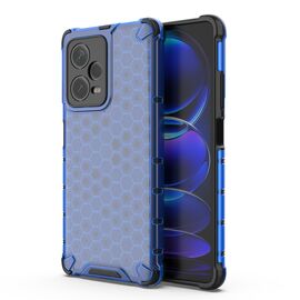 Honeycomb case for Xiaomi Redmi Note 12 Pro+ armored hybrid cover blue | Techbox