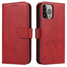 Wallet Case with Stand for iPhone 15 Plus Magnet Case - Red | Techbox
