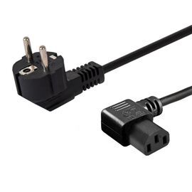 SAVIO Power cable Schuko (M) angled – IEC C13, 1.2 m CL-115 | Techbox