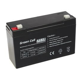 Green Cell AGM Battery 6V 12Ah 12.000 mAh Sealed Lead Acid (VRLA) | Techbox
