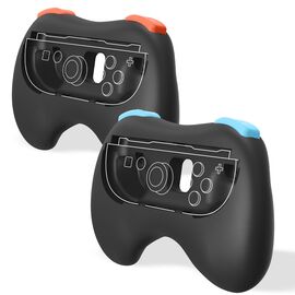 Trade Invaders - Pair of Controller Grips for Switch 2 Joy-Cons - Black / Nintendo Switch 2 | Techbox