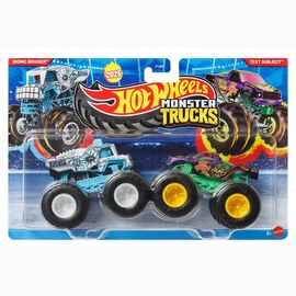 Hot Wheels - Monster Trucks 1:64  - Bionic Bruiser vs Test Subject (JCC68) / Toys |  Techbox
