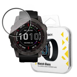 Wozinsky Watch Glass hybrid glass for Garmin Fenix 7 black | Techbox