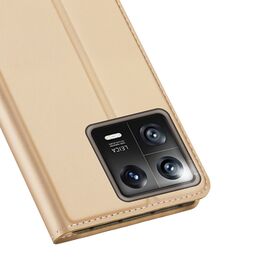 Dux Ducis Skin Pro Case Xiaomi 13 Flip Card Wallet Gold Stand | Techbox