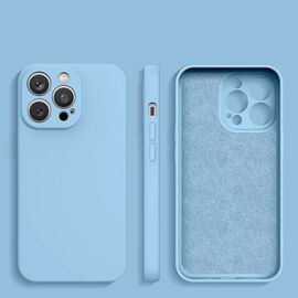 Silicone case for Samsung Galaxy A14 5G / Galaxy A14 silicone cover light blue | Techbox