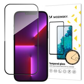 Super Durable Full Screen Tempered Glass with Frame Case Friendly Wozinsky Full Glue iPhone 15 - Black | Techbox