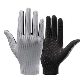 Rockbros Breathable Full Finger Cycling Gloves, Size: L - Gray | Techbox