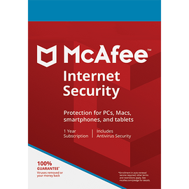 McAfee Internet Security (Τελευταία Έκδοση) 5 Devices, 1 Year, Ηλεκτρονική Άδεια | Techbox
