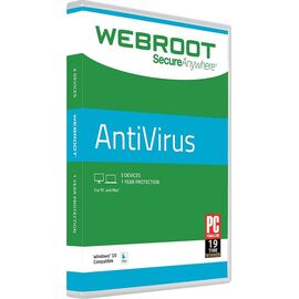 Webroot SecureAnywhere AntiVirus (3 Devices, 1 Year), Ηλεκτρονική Άδεια (WR-49106) | Techbox