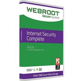 Webroot SecureAnywhere Internet Security Complete (3 Devices, 1 Year), Ηλεκτρονική Άδεια - Webroot - Antivirus - Techbox