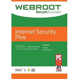Webroot SecureAnywhere Internet Security Plus (1 Device, 1 Year), Ηλεκτρονική Άδεια - Webroot - Antivirus - Techbox