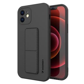 Wozinsky Kickstand Case iPhone XS Max silicone case with stand black |  Techbox