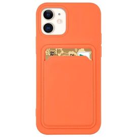 Card Case silicone wallet case with card holder documents for iPhone 11 Pro orange |  Techbox